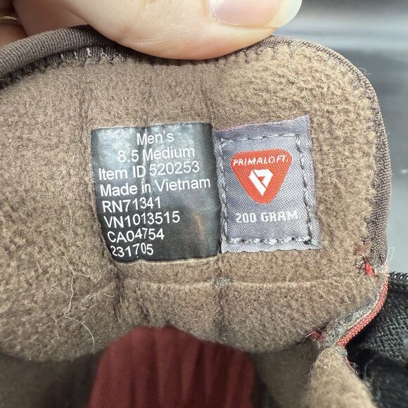 LL Bean Sneaker 5 Men's Size 8.5 M Brown Suede Waterproof Insulated Winter Boots - Picture 6 of 7